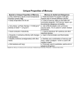 Unique Properties of Mercury - Southern Nevada Health District