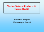 Marine Natural Products and Human Health