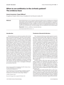 When to use antibiotics in the cirrhotic patient?