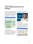 Create a background image for your Web page