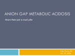 Anion gap metabolic acidosis