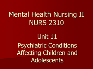 Mental Health Nursing II NURS 2310