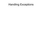 checked exceptions