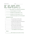 Genetics Unit Test