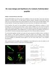 De novo design and Synthesis of a Cationic Antimicrobial peptide