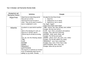 Grammatical and Punctuation Feature