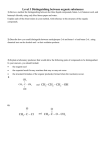 Level 3 Distinguishing between organic substances