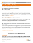 CLINICAL TRIALS: Oncology - UTCVM