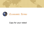 Economic Terms Powerpoint