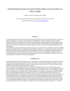 OTDR DISTRIBUTED SENSING OF LIQUID HYDROCARBONS