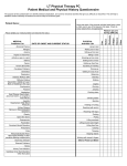 Medical/Functional Questionnaire