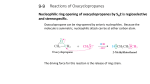 Reactions of Oxacyclopropanes