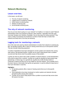 Expanded Notes: Network Monitoring Parts 1 and 2