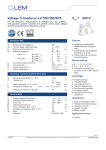 Voltage Transducer LV 100-500/SP6 VPN = 500 V