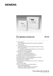 Fire detection control unit CI1115