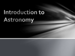 Introduction to Astronomy