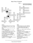 MusicTheory Crossword - Music Express Magazine