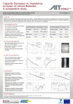 Capacity Decrease vs Impedance Increase of Lithium