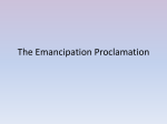 The Emancipation Proclamation