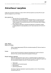 Intrathecal morphine