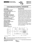 ADS1212, ADS1213: 22-Bit Analog-to