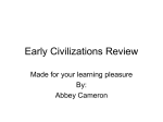 Early Civilizations Review