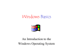 Introduction to the Windows Operating System