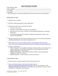 Class preparation checklist