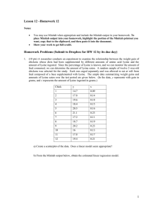 Lesson 12 –Homework 12