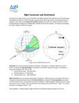 Right Ascension and Declination