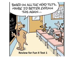 review for test 1