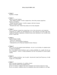 FINAL EXAM TOPIC LIST Chapter 1 Population vs Sample Chapter