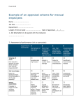 Appraisal form for manual workers