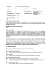 Unit title: Surveying the Abiotic Environment Credit points: 20 Unit