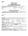 Interagency Eye Examination Report (DARS2006-E)