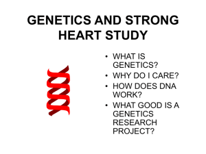 Genetics and Strong Heart Study