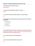 Discovery of Electromagnetism Quiz Answer Key