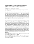 Abiotic synthesis of acylglycerols under simulated hydrothermal