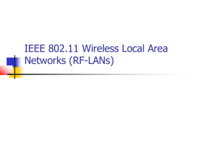 Wireless Local Area Networks