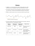 Unit C Lesson 10 Polymers