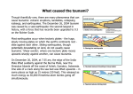 What caused the tsunami