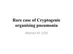 Rare case of Cryptogenic organising pneumonia