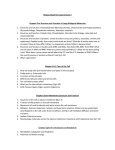 Review Sheet for Lecture Exam 2 Chapter Five Structure and