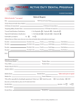 DTF Orthodontic Referral Form - The Active Duty Dental Program