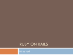 Ruby on Rails