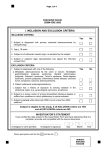 i. inclusion and exclusion criteria