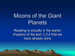 Moons of the Giant Planets