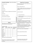 Ecosystems Review Sheet - Liberty Union High School District