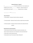 Chemical Reaction Basics