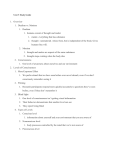 Unit 5 Study Guide Overview Dualism vs. Monism ​Dualism